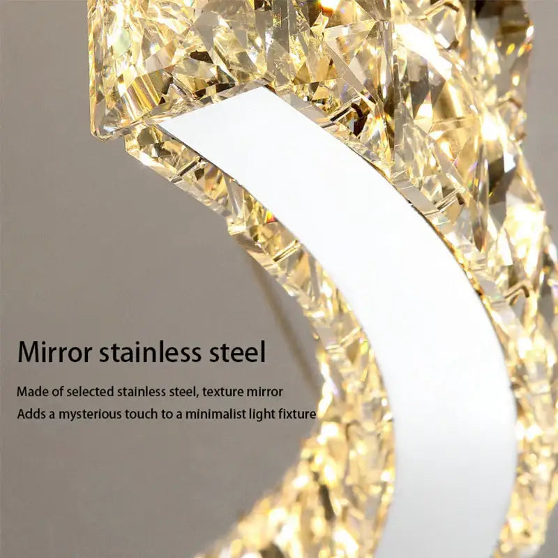 DecorBites™ Crystal Chandelier: Modern Luxury Living Room Lamps for Bedroom and Dining Room