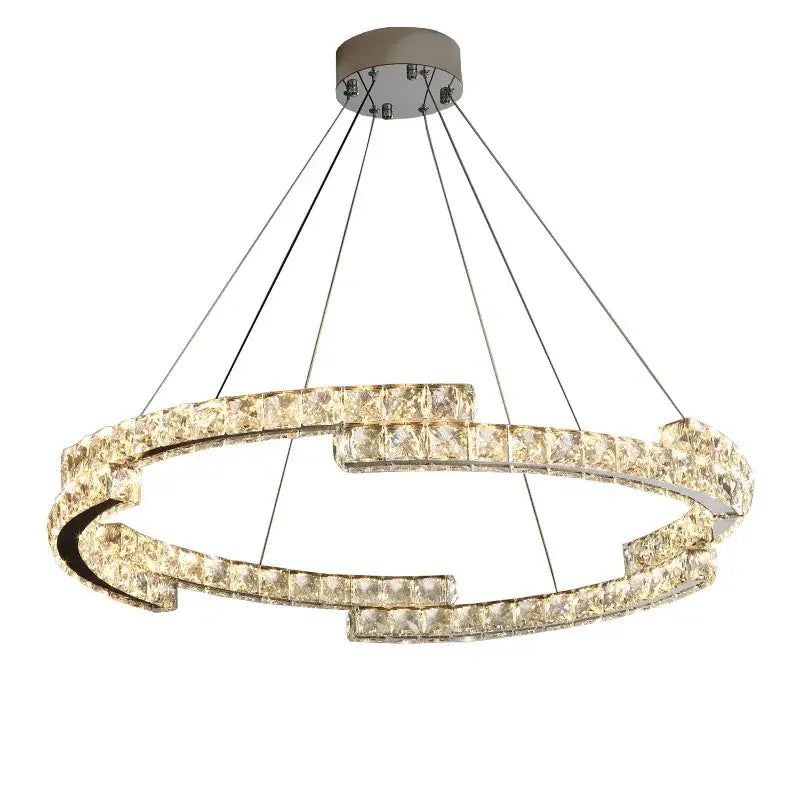 DecorBites™ Crystal Chandelier: Modern Luxury Living Room Lamps for Bedroom and Dining Room