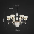 Luxury gold multi tiered crystal chandelier pendant light dining room