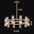 Modern gold tiered chandelier pendant light for dining room