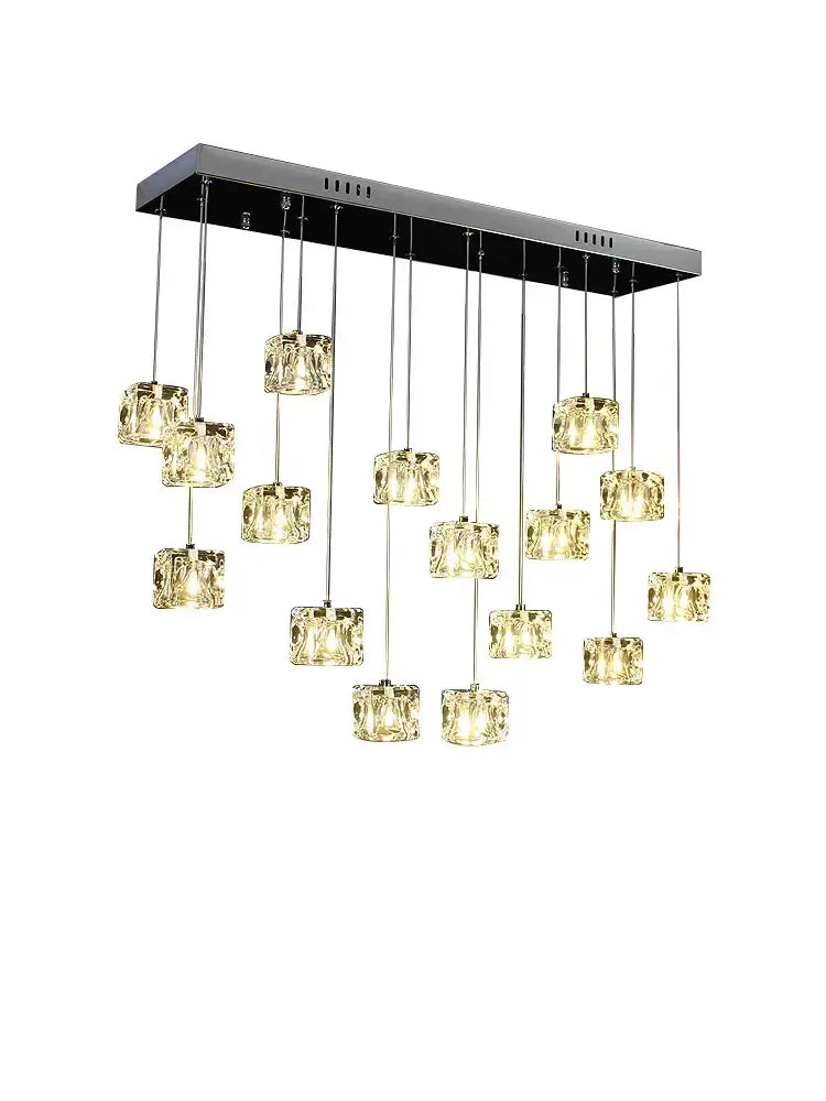 DecorBites™ Crystal Chandelier Pendant Light for Modern Indoor Dining and Kitchen Lighting
