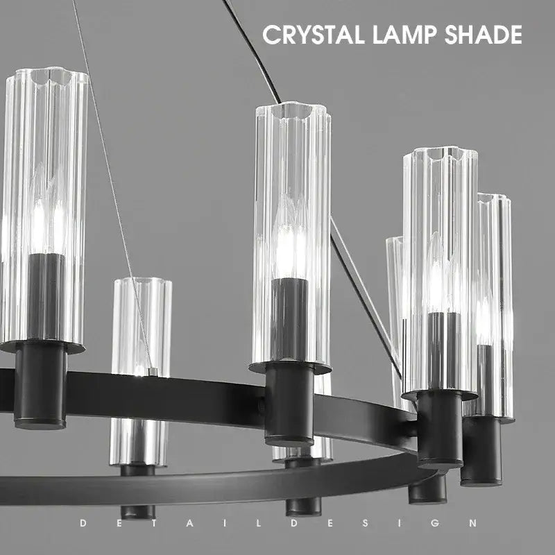 DecorBites™ Crystal Chandelier Pendant Lights - Luxury LED Lighting for Living Room