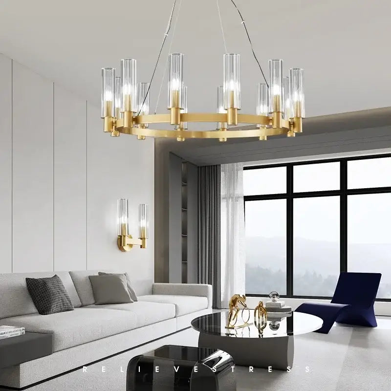 DecorBites™ Crystal Chandelier Pendant Lights - Luxury LED Lighting for Living Room