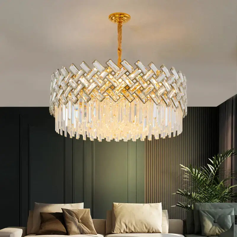 DecorBites™ Crystal Chandelier Pendant Lights, Modern Luxury Ceiling Lamp for Home Decoration