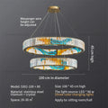 DecorBites™ Crystal Chandelier Ring Light Modern Elegant Dining Living Room Lighting