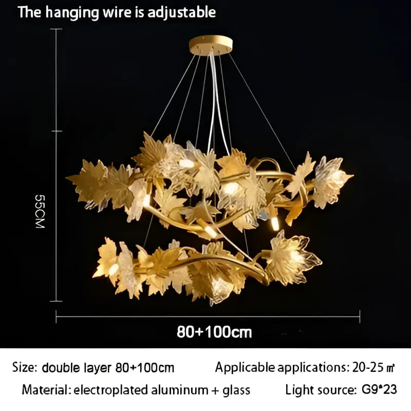 DecorBites™ Crystal Chandelier Rustic Pendant Lighting Modern French Country Decor