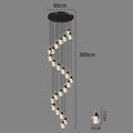 DecorBites™ Crystal Chandelier Stair Pendant Lamp Living Room Interior Lighting