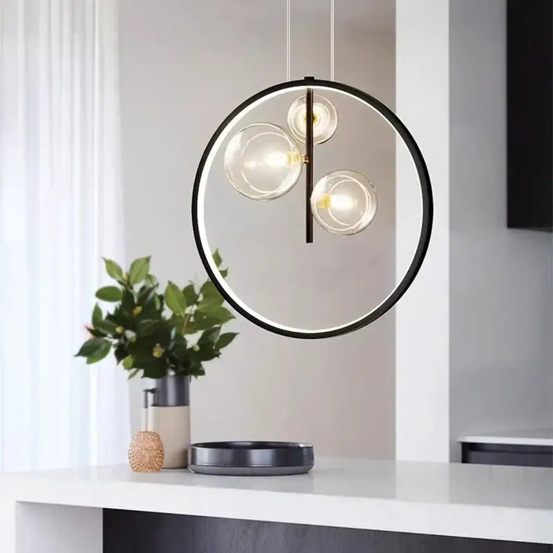 DecorBites™ Crystal Chandelier Stair Pendant Lamp Living Room Interior Lighting