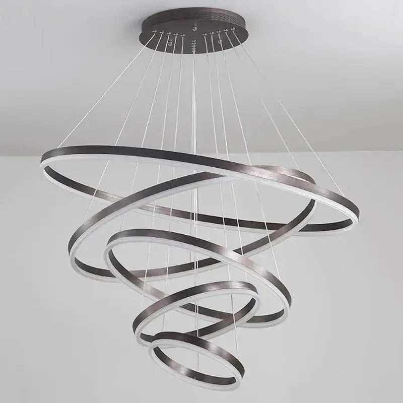 DecorBites™ Crystal Chandelier Stair Pendant Lamp Living Room Pendant Lights Interior Lighting