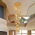 DecorBites™ Crystal Chandelier Stair Pendant Lamp Living Room Pendant Lights Interior Lighting