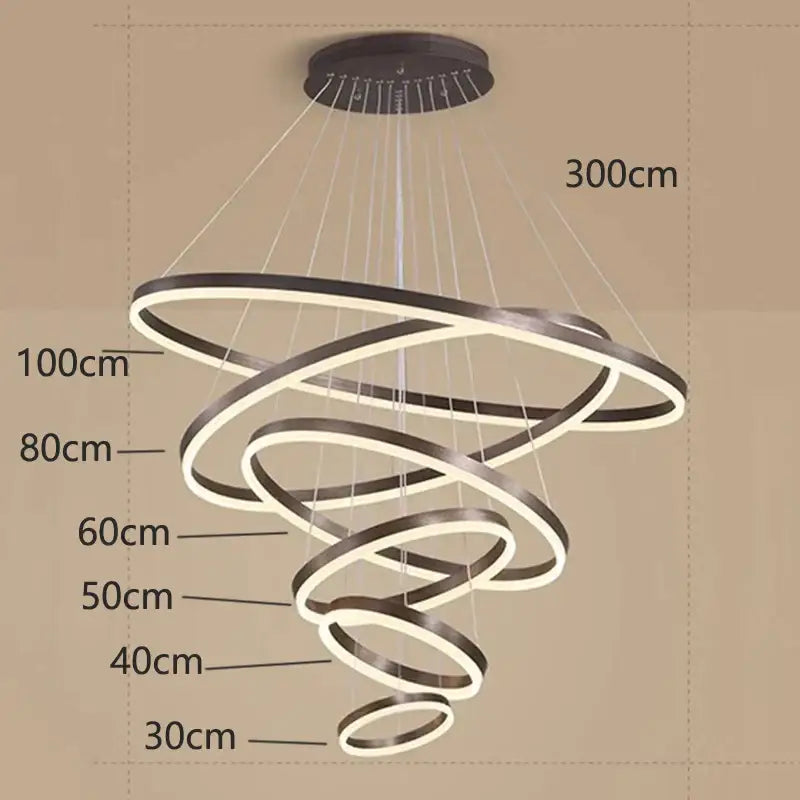 DecorBites™ Crystal Chandelier Stair Pendant Lamp Living Room Pendant Lights Interior Lighting