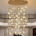 DecorBites™ Crystal Chandelier Stair Pendant Lamp Living Room Pendant Lights Interior Lighting