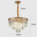 DecorBites™ Crystal Chandelier Stair Pendant Light Interior Lighting for Modern Home Decor
