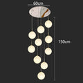 DecorBites™ Crystal Chandelier Stair Pendant Light Modern Interior Lighting for Living Room