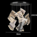 DecorBites™ Crystal Chandelier Stair Pendant Living Room Lighting Modern Interior Pendant Lights