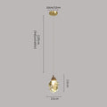 DecorBites™ Crystal Chandelier Staircase Pendant Lamp LED Lighting Fixture for Living Room