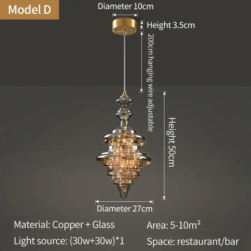 DecorBites™ Crystal Chandelier with LED Light for Modern Kitchen Decor