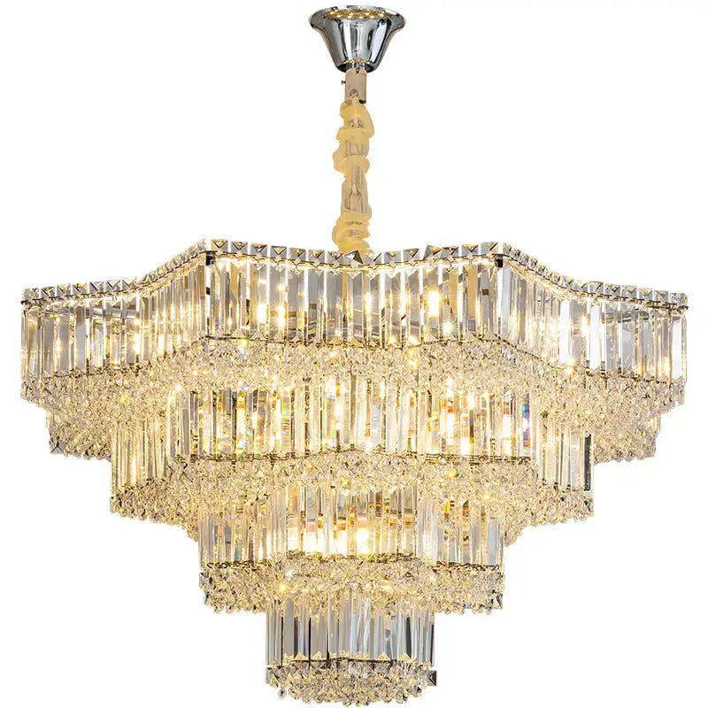 DecorBites™ Crystal Livingroom Chandelier: Modern Luxury for Dining Room, Bedroom, and Hall