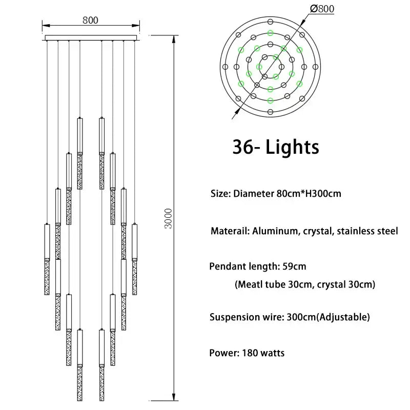 DecorBites™ Crystal Loft Chandelier: Modern Nordic Art Deco Gold LED Lighting for Living Room