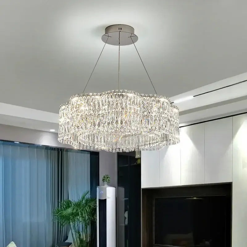 نجفة كريستال لوكس من DecorBites™ لغرفة المعيشة العصرية، إضاءة مطاعم راقية
