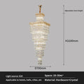 DecorBites™ Crystal Luxe Living Room Chandelier - Modern & Elegant Hall Staircase Lighting