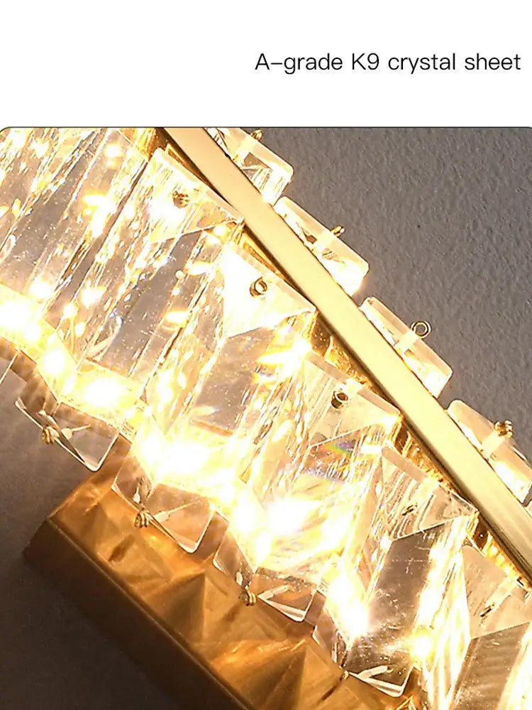 DecorBites™ Crystal Luxe Wall Sconce - Glamorous Bedroom & Bathroom Lighting