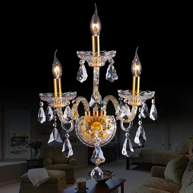 DecorBites™ Crystal Luxury Bedroom Wall Lamp Lighting Fixture