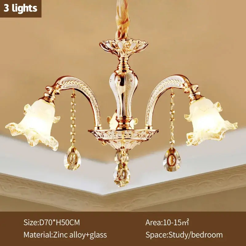 DecorBites™ Crystal Luxury Ceiling Chandelier for Living Room, Hotel, Villa Lobby - Nordic Modern Lighting
