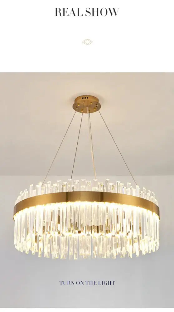DecorBites™ Crystal Pendant Chandelier for Home Decor