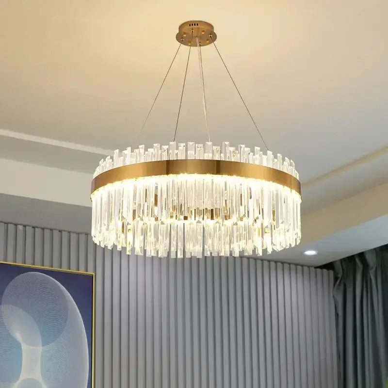 DecorBites™ Crystal Pendant Chandelier for Home Decor