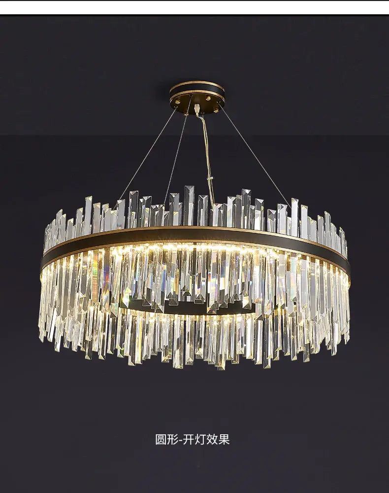 DecorBites™ Crystal Pendant Chandelier for Home Decor