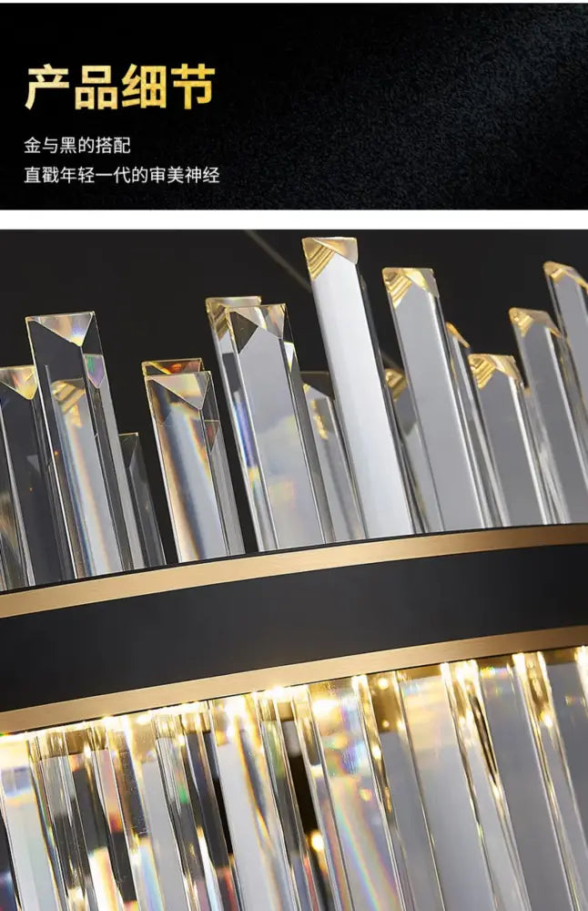 DecorBites™ Crystal Pendant Chandelier for Home Decor