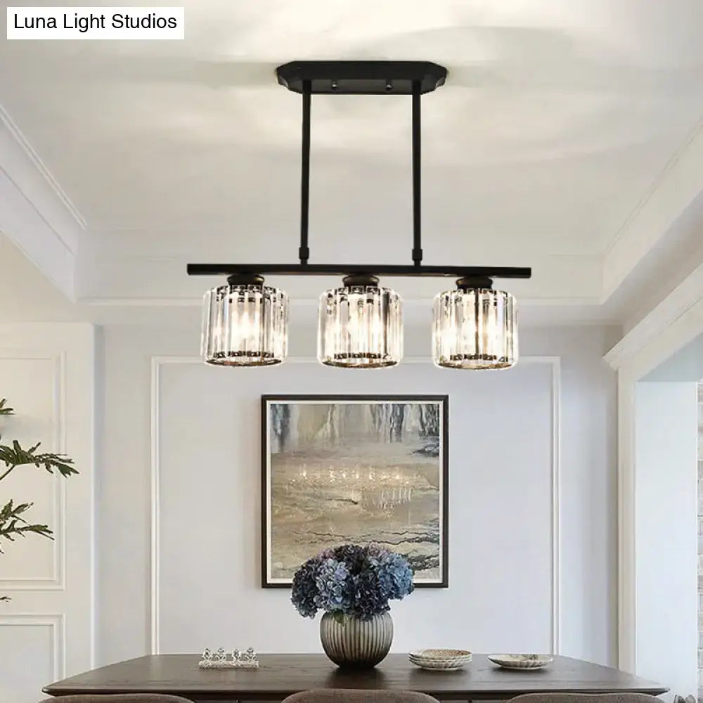 DecorBites™ Crystal Shade Ceiling Light for Dining Room Island in Simple Style