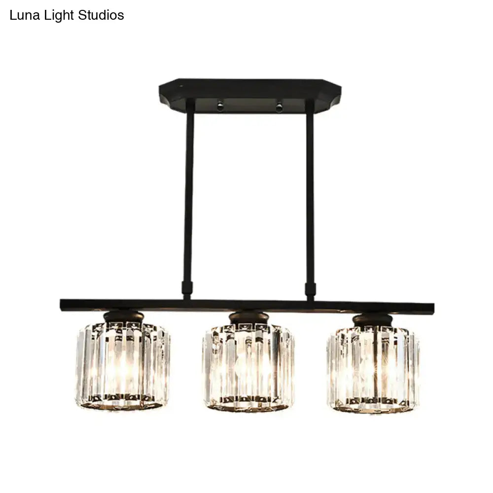 DecorBites™ Crystal Shade Ceiling Light for Dining Room Island in Simple Style