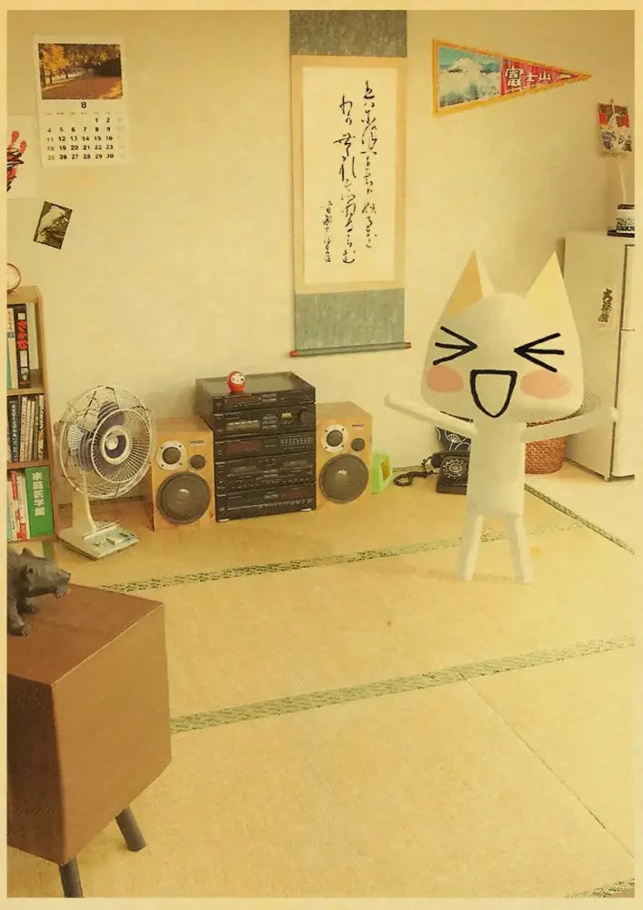 DecorBites™ Cute 3D Cat Poster for Home Decor