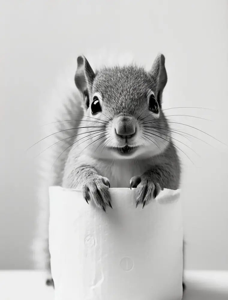 DecorBites™ Cute Animals Canvas Wall Art for Bathroom