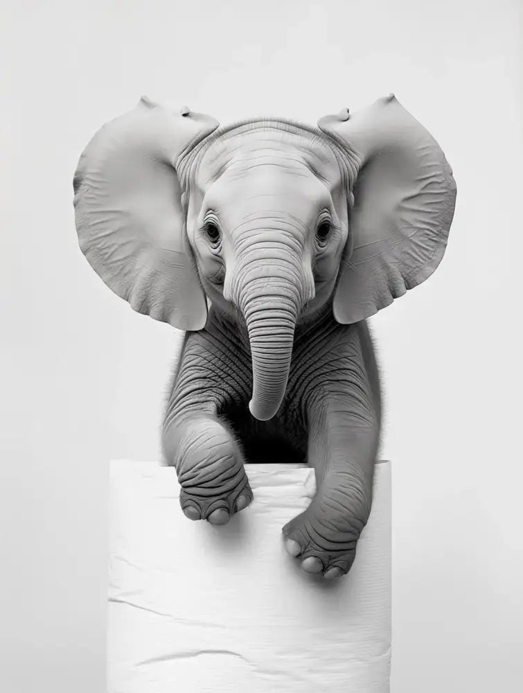 DecorBites™ Cute Animals Canvas Wall Art for Bathroom