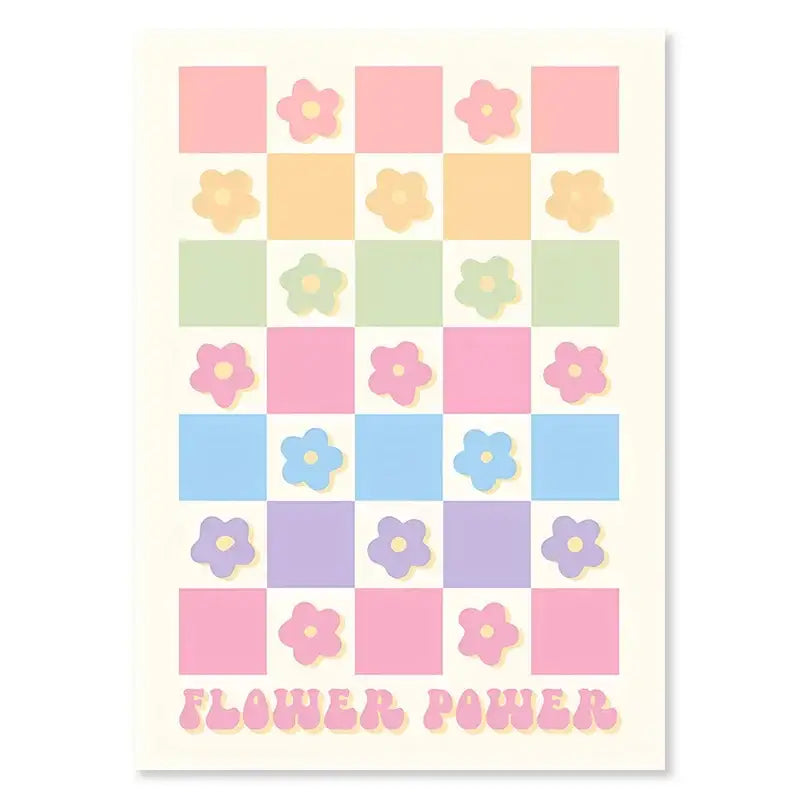 DecorBites™ Danish Smiley Flower Wall Art in Pastel Purple