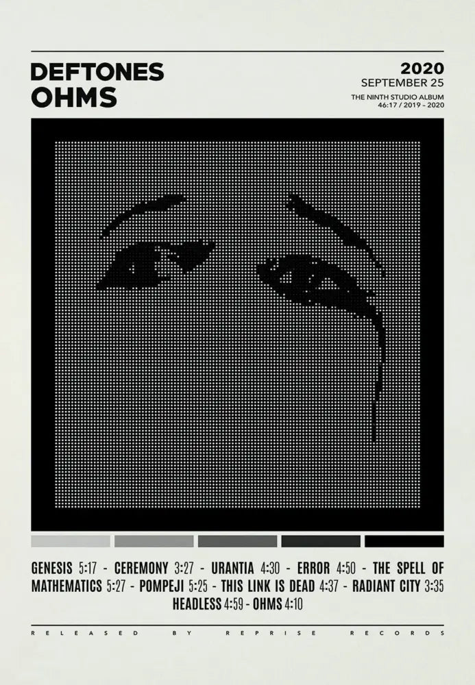 DecorBites™ Deftones Canvas Painting Album Cover Wall Art