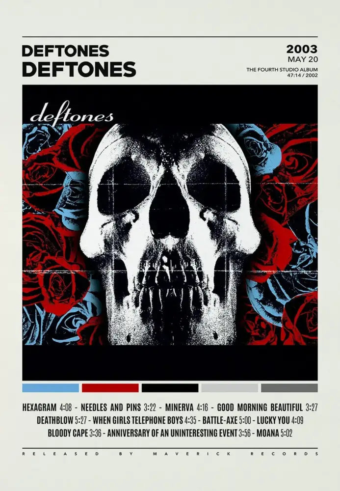 DecorBites™ Deftones Canvas Painting Album Cover Wall Art