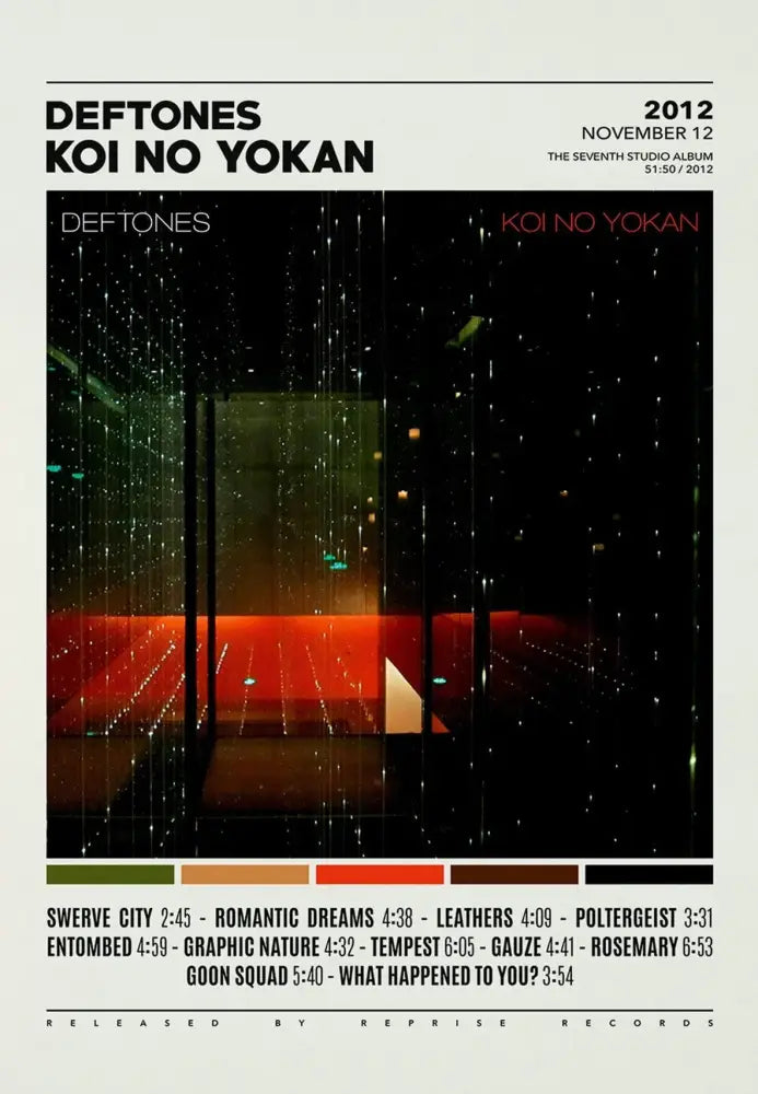 DecorBites™ Deftones Canvas Painting Album Cover Wall Art