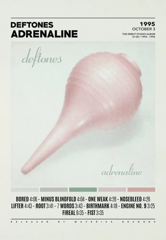 DecorBites™ Deftones Canvas Painting Album Cover Wall Art