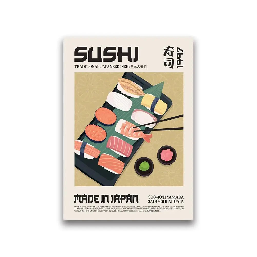 DecorBites™ Delicious World Cuisine Canvas Print - Home Decor