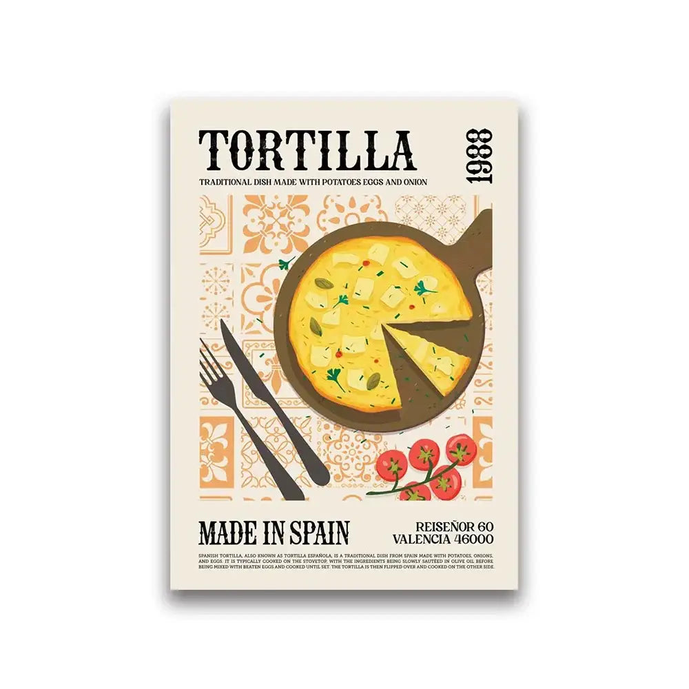 DecorBites™ Delicious World Cuisine Canvas Wall Art