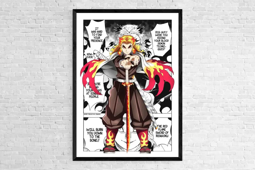 DecorBites™ Demon Slayer Anime Canvas Poster for Home Decor