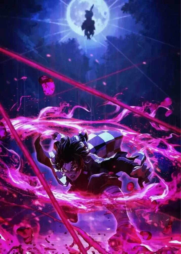 DecorBites™ Demon Slayer Rengoku Art Poster Canvas for Home