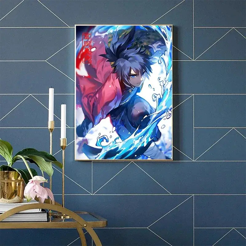 DecorBites™ Demon Slayer Rengoku Art Poster Canvas for Home