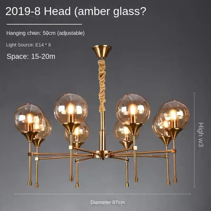 DecorBites™ Designer Metal Chandelier for Modern Living