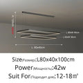 DecorBites™ Dimmable Nordic LED Ceiling Chandelier for Living Room