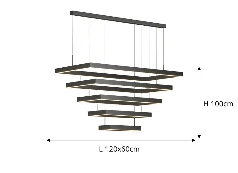 DecorBites™ Dimmable Nordic LED Ceiling Chandelier for Living Room